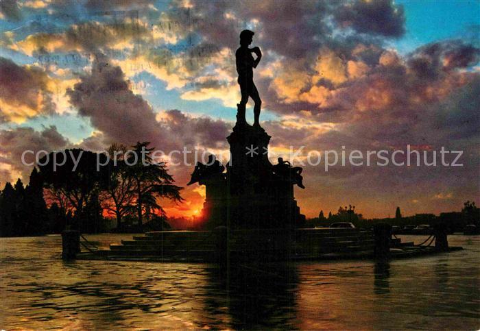 Firenze Florenz Michelangelo Platz Sonnenuntergang