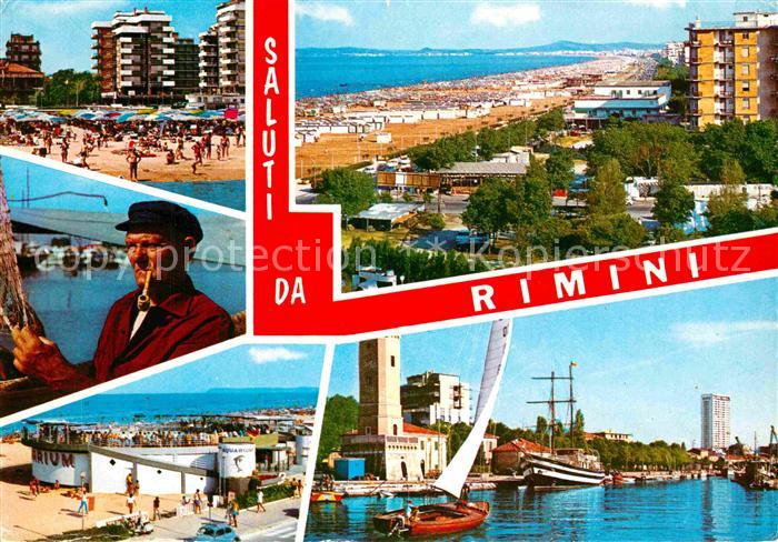 Rimini Panorama Strand Kanal