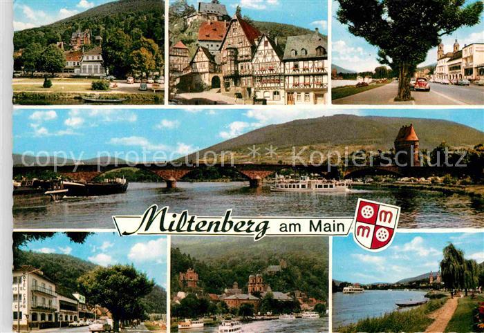Miltenberg Main Mainbruecke Fachwerkhaeuser Altstadt Mainufer
