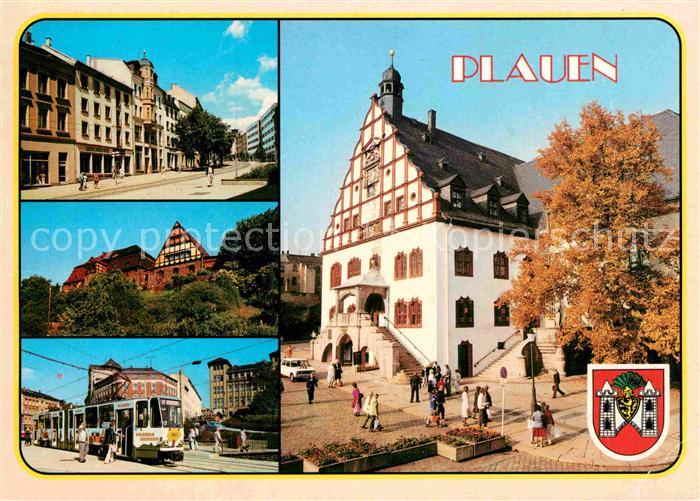Plauen Vogtland Bahnhofstrasse Altes Rathaus Malzhaus Postplatz