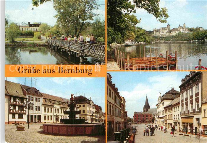 Bernburg Saale Cafe Baerenburg Schloss Thaelmannplatz Marienkirche
