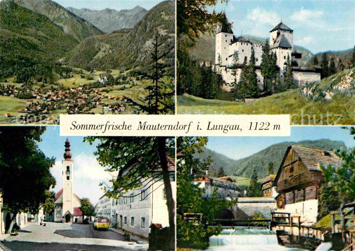 Mauterndorf Kirche Wehr Schloss Gesamtansicht