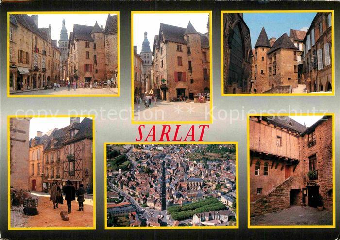 Sarlat-la-Caneda Teilansichten Panorama