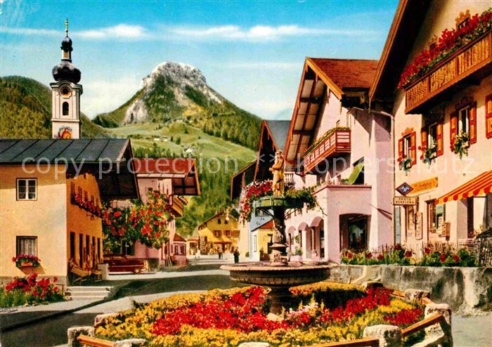 Oberaudorf Marienbrunnen mit Brunnstein