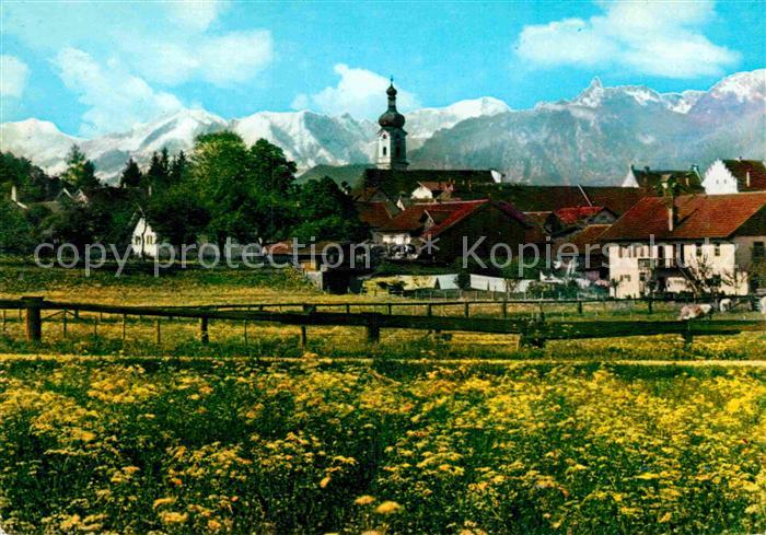 Murnau Staffelsee mit Alpspitze und Ettaler Mandt