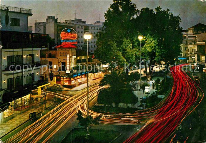 Torremolinos Vista nocturna de la Plaza Costa del Sol