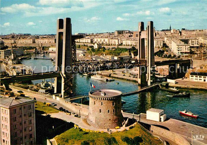 Brest 29 Le Pont de Recouvrance et Tour Tanguy