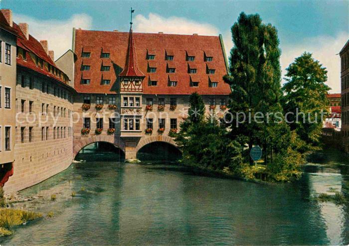 NueRNBERG CITY Pegnitzpartie am Heilig Geist Spital