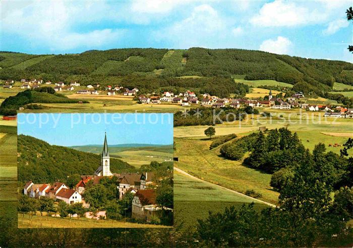 Duedinghausen Medebach Panorama Kirche