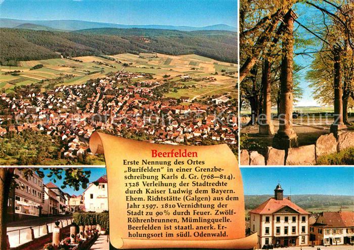 Beerfelden Odenwald Panorama Teilansichten