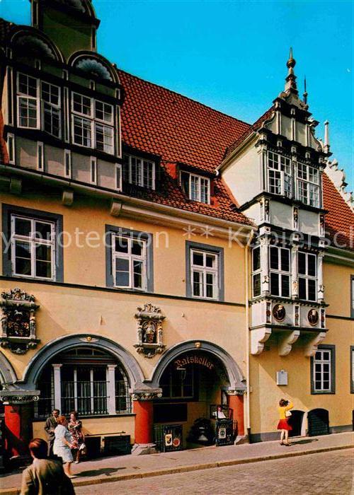 Celle Niedersachsen Detail der Rathausfassade