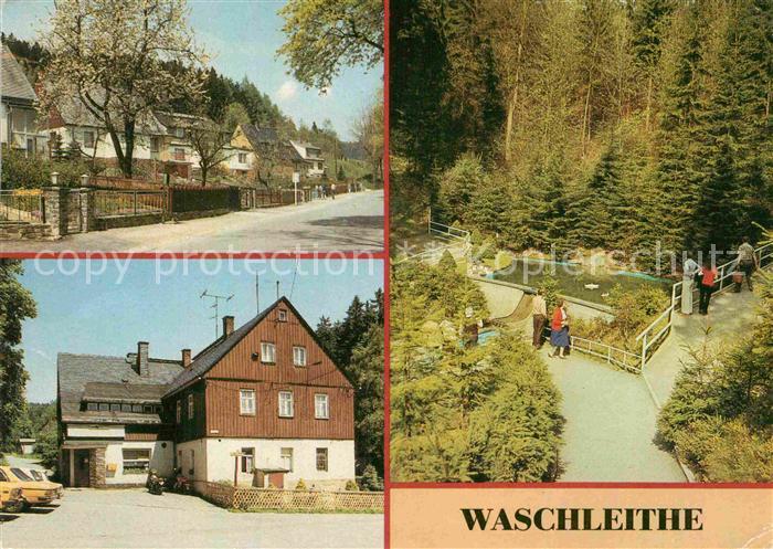 Waschleithe Teilansicht Gaststaette Osterlamm Heimateck Talsperre Poehl