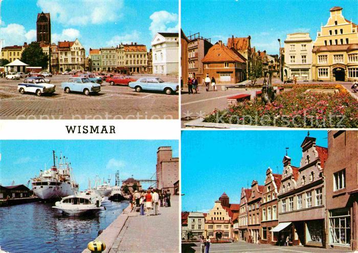 Wismar Mecklenburg Kraemerstrasse Hohestrasse Hafen
