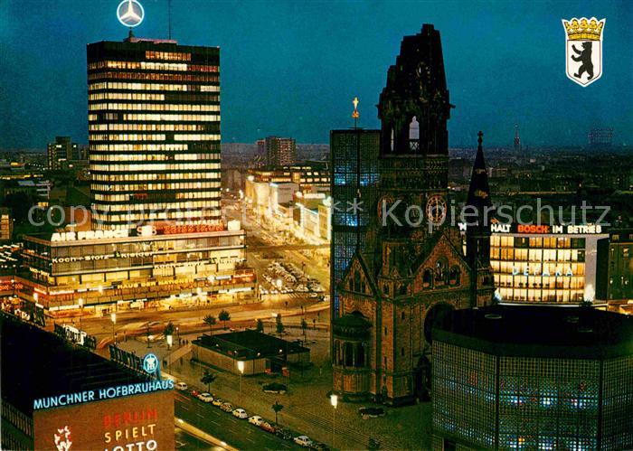 BERLIN  CITY Europa Center und Kaiser Wilhelm Gedaechtniskirche