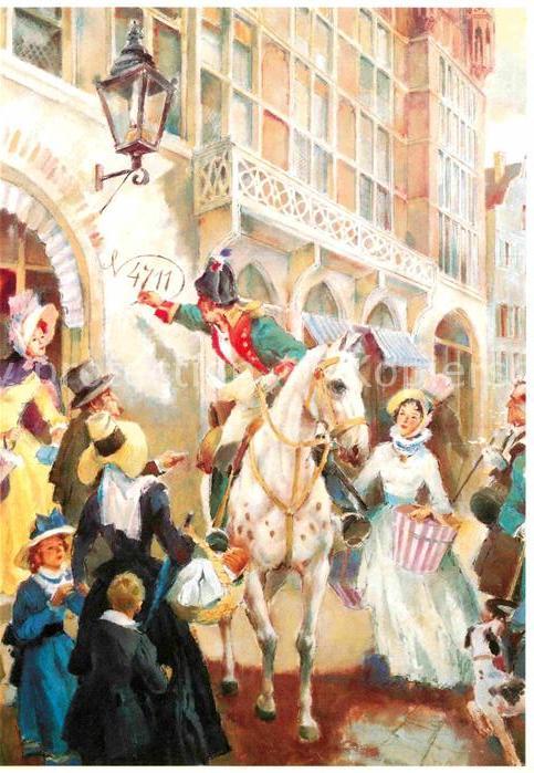 Koeln Rhein Der Reiter in der Glockengasse Gemaelde