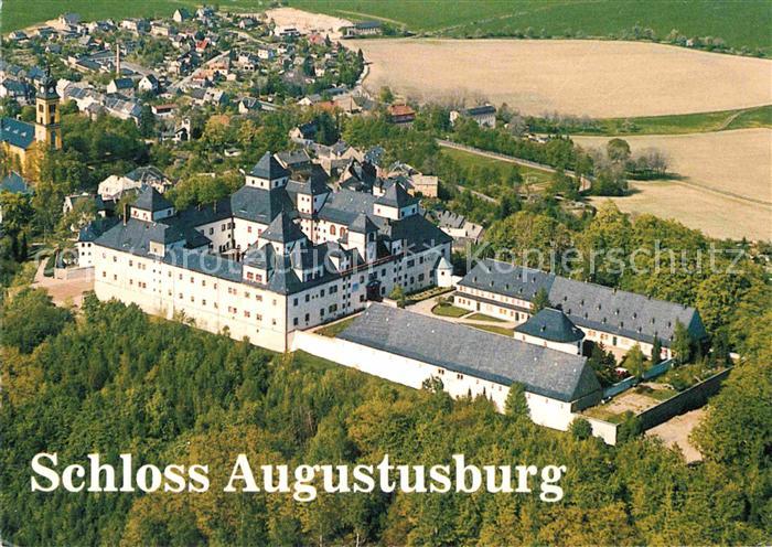 Augustusburg Schloss Augustusburg Fliegeraufnahme