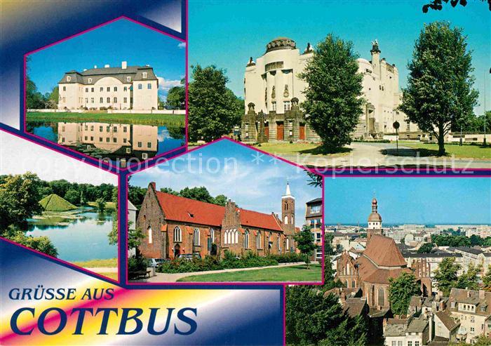 Cottbus Schloss Branitz Staatstheater Seepyramide Branitzer Park Wendische Kirch
