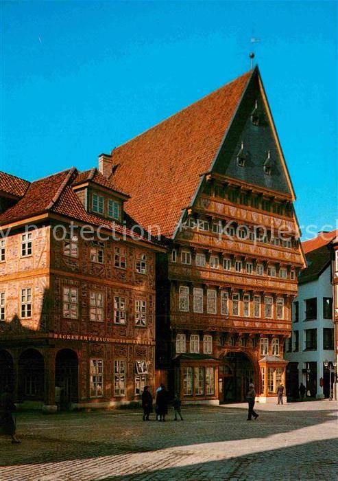 HILDESHEIM  CITY Knochenhaueramtshaus mit dem Baeckeramtshaus
