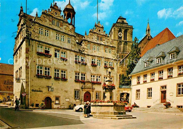 Bad Hersfeld Rathaus mit Lullusbrunnen