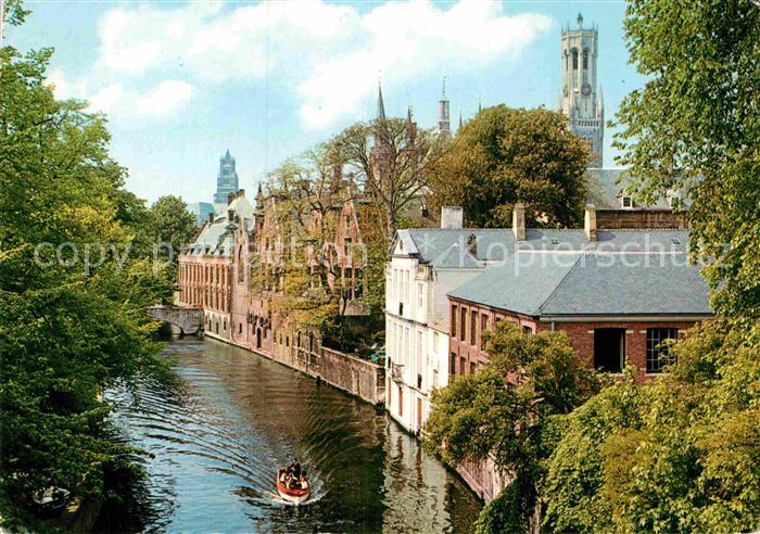 BRUGGE Bruges Belgie Groene Rei en Paleis van t Vrije