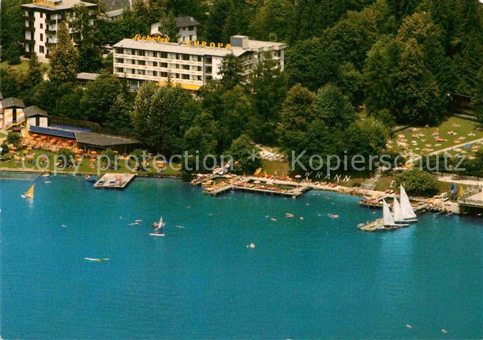 Velden Woerthersee Fliegeraufnahme Seehotel Europa