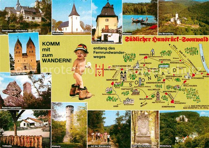 Seesbach Wald- und Berghotel Waldfriede Stromburg Schinderhannesturm Gemuenden S