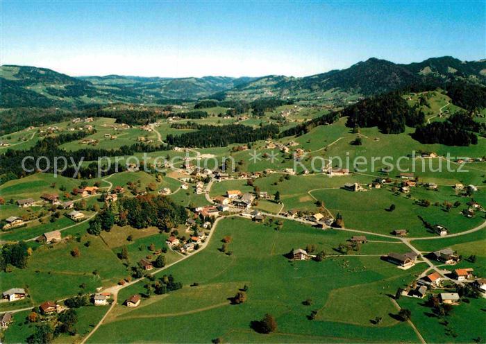 Langenegg Fliegeraufnahme Rudolf Schwarz ADEG Markt