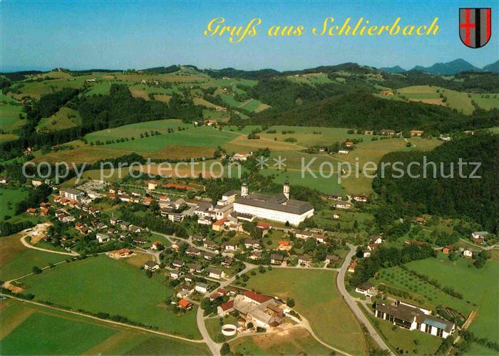 Schlierbach Oberoesterreich Fliegeraufnahme Zisterzienserstift Schaukaeserei Gla