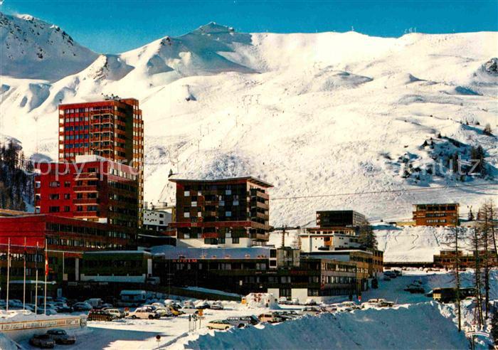 La Plagne La Station et pistes du Biolley