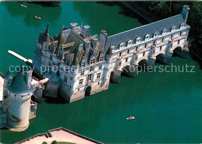 Chenonceaux Indre et Loire Fliegeraufnahme Chateaux