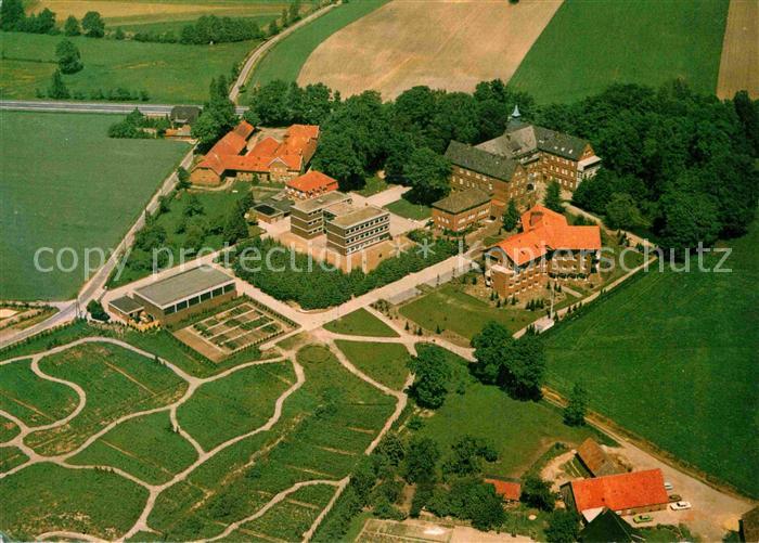 St Franziskus Fliegeraufnahme Marienstift Provinzialat und Exerzitienhaus