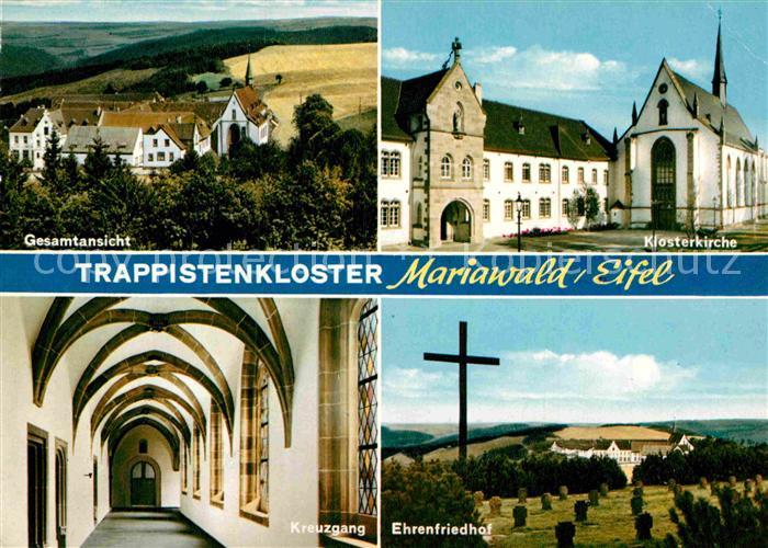 Mariawald Trappistenkloster Klosterkirche Ehrenfriedhof Kreuzgang