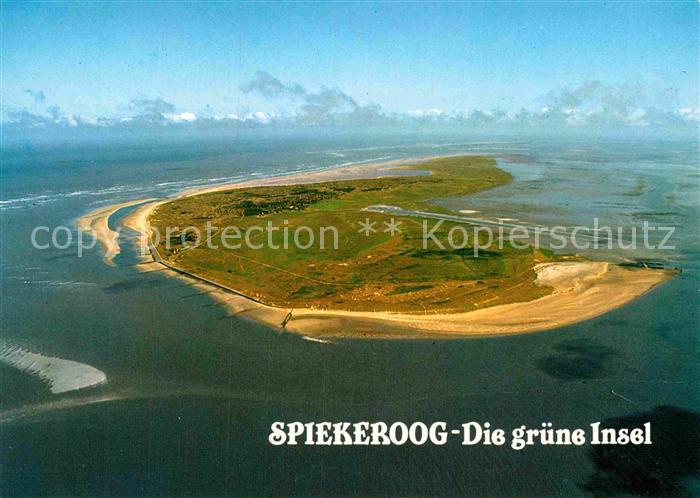 Spiekeroog Fliegeraufnahme Die gruene Insel