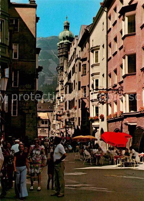 Innsbruck Herzog Friedrich Strasse mit Goldenem Dachl