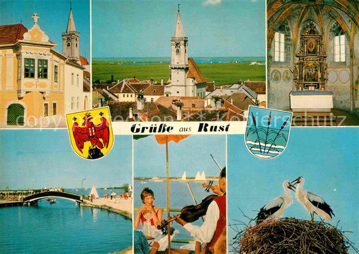 Rust Burgenland Buergerhaus See Fischerkirche Seerestaurant Storchennest