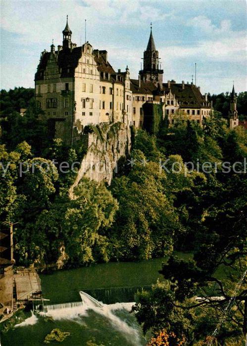 Sigmaringen Schloss des Fuersten von Hohenzollern Donaupartie