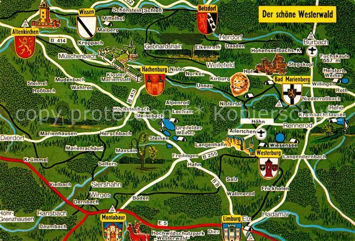 Limburg Lahn Schoener Westerwald Lagekarte