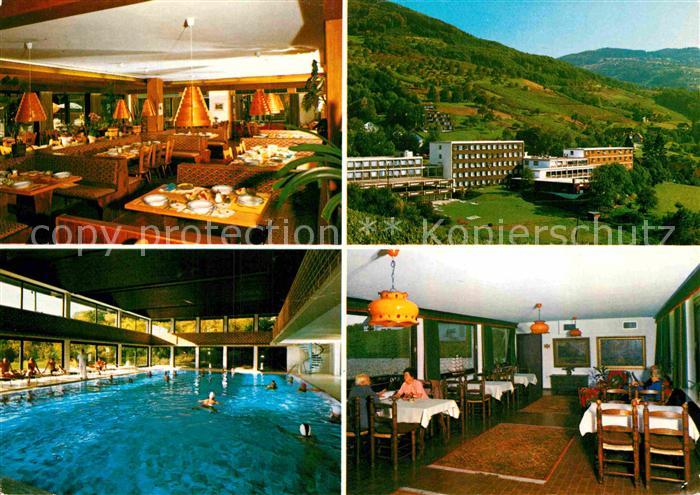 Sasbachwalden Kurkliniken Dr Wagner Hallenbad Landschaftspanorama