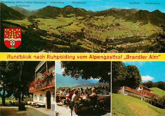 Ruhpolding Panorama Brandler Alm Terrasse