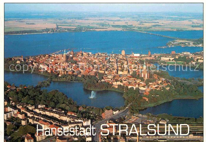 Stralsund Mecklenburg Vorpommern Fliegeraufnahme