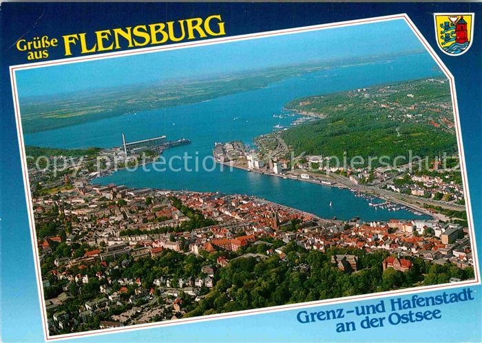 Flensburg Foerde Fliegeraufnahme