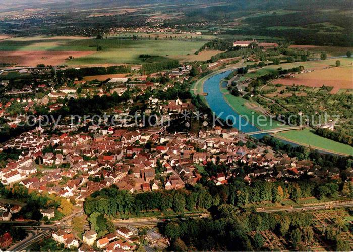Hoexter Weser Fliegeraufnahme