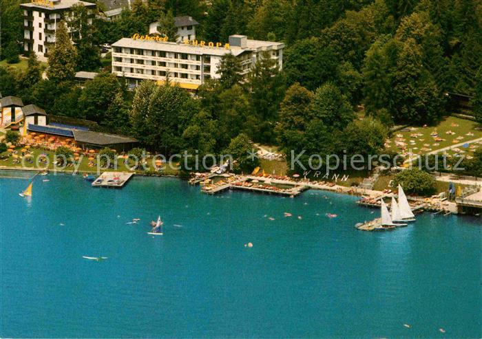 Velden Woerthersee Seehotel Europa Fliegeraufnahme