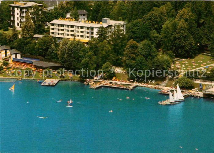 Velden Woerthersee Seehotel Europa Fliegeraufnahme