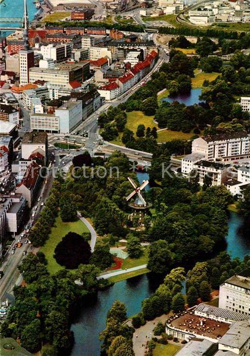 BREMEN  CITY Muehle am Wall Fliegeraufnahme