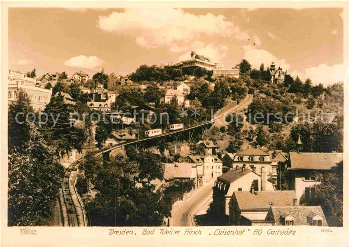 DRESDEN Elbe Bad Weisser Hirsch Luisenhof HO Gaststaette