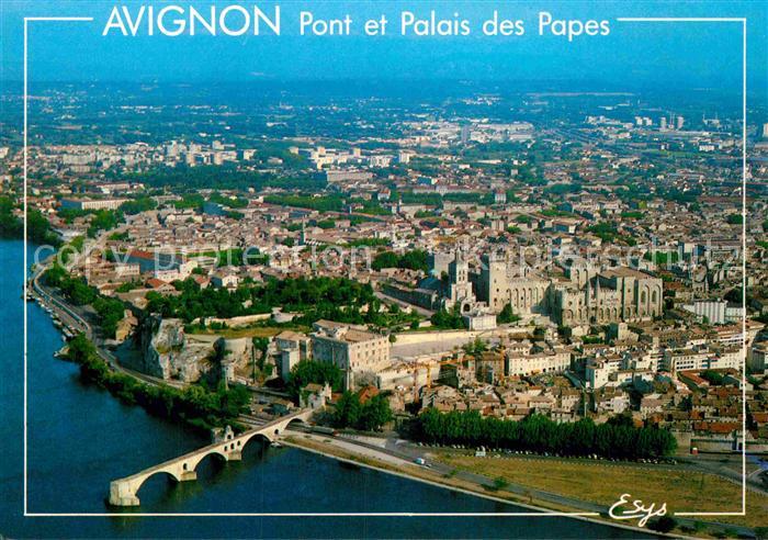 Avignon Vaucluse Rhone Pont Saint Benezet Fliegeraufnahm
