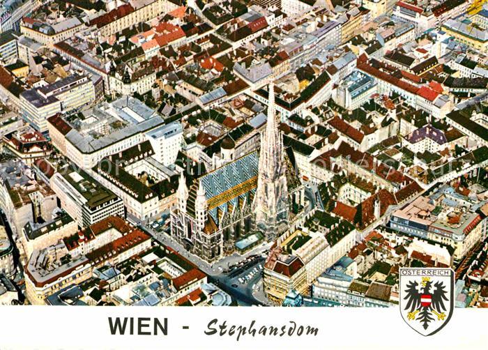 Wien Stephansdom mit Stadtkern Fliegeraufnahme