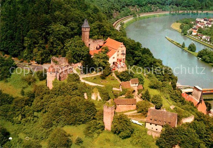 Hirschhorn Neckar Fliegeraufnahme