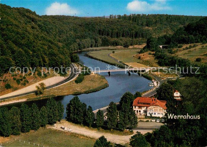 Hann. Muenden Werrahotel Fliegeraufnahme